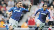  ??  ?? LEGEND David Norris celebrates his famous St Mary’s leveller in April 2012