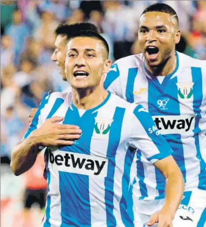  ?? FOTO: MD ?? Óscar Rodríguez celebra uno de los 7 goles que ha marcado con la camiseta del Leganés esta temporada