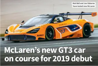  ??  ?? Rob Bell and Joe Osborne have tested new Mclaren