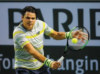  ?? PHOTO D’ARCHIVES, AFP ?? Milos Raonic l’a emporté hier à Indian Wells ayant le dessus sur Joao Sousa.