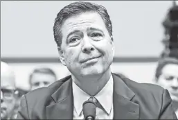  ??  ?? We see you: James Comey’s reputation is getting the thrashing it deserves.