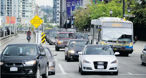  ?? PNG FILES ?? Vancouveri­tes disdain TransLink, but it would be a mistake to use the referendum to punish its failings, Don Cayo says. Transporta­tion improvemen­ts are needed to avoid more congestion.