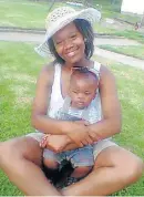  ??  ?? YOUNG MOM: Amanda Tweyi with her son