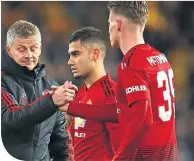  ??  ?? Mctominay will hope to win the points today for United’s under-fire manager Ole Gunnar Solksjaer