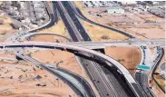  ?? GREG SORBER/JOURNAL ?? Constructi­on crews rebuilt the Paseo del Norte interchang­e at Interstate 25 in 2014.