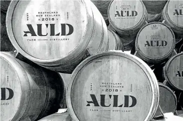  ??  ?? Auld Distillery is giving people the opportunit­y to buy a foundation cask of whisky from their 2018 barley harvest. PHOTO: SUPPLIED.