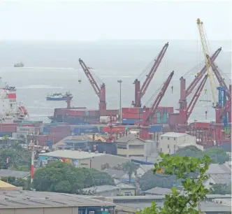  ?? Cargo ships in the Suva Harbour. Photo: Ronald Kumar ??