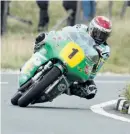  ??  ?? McPint’s Paton corners as rapidly as any full-on TT Superbike