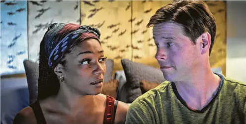  ?? Topic Studios / Roadside Attraction­s ?? Tiffany Haddish and Ike Barinholtz star in “The Oath.”