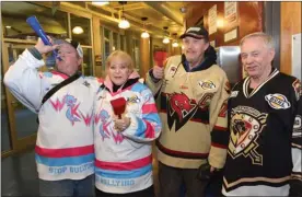  ?? GARY NYLANDER/The Daily Courier ?? From left are Larry McLean, Norma Durand, Paul Durand and Len Neville.