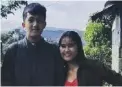  ?? ?? Khatricia Dulay, 19, and Ian Laurence Dulay, 17.