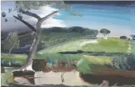 ?? GLYNN VIVIAN GALLERY COLL ?? “Anyone know which location inspired this Ivon Hitchens landscape” entitled Essex River & Green Hill (1946), is
one such question posed to amateur art detectives.