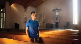  ?? ALISON SHELLEY/THE WASHINGTON POST ?? Orphaned at 15, Juan Jose Vasquez fled the drug violence of Central America and immigrated to the U.S. On Sept. 24, he will meet Pope Francis in Washington.