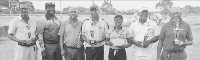  ?? ?? Overall winners at the Reunion Gold Golf Tournament