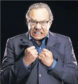  ?? [CLAY MCBRIDE] ?? Lewis Black: “It seems people are still happy to see me just to have somebody yell and scream about it (the world today).” Q: A: