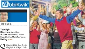  ??  ?? Salman Khan in a still from the movie, Tubelight.