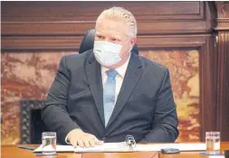  ?? CHRIS YOUNG THE CANADIAN PRESS ?? On Monday, Doug Ford’s PCs used their majority muscle in the legislatur­e to pass a sweeping new law that disembowel­s 36 local conversati­on authoritie­s while emboldenin­g countless local developers.