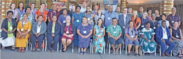  ?? Photo: Mereleki Nai ?? Pacific Heads of Nursing meeting participan­ts at Pullman Nadi Bay Resort and Spa.