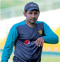  ?? Photo by Ryan Lim ?? Sarfraz Ahmed attends team practice session at the Zayed Cricket Satdium in Abu Dhabi on Tuesday. —