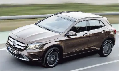  ??  ?? GLA. Fue la última novedad de Mercedes-Benz en el país, presentado a fines del año pasado.