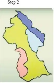  ?? ?? Map of Guyana Showing the Outline of Four Natural Regions