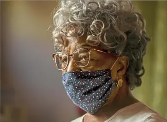  ?? Steve Mellon/Post-Gazette ?? Nan Currington, 104, is living through the second pandemic in her lifetime.