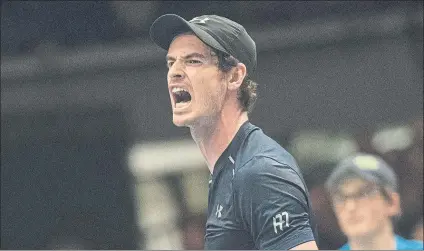  ?? FOTO: EFE ?? Andy Murray será el lunes el nuevo número 1 del mundo y hoy aspira a iniciar su reinado con otro título bajo el brazo