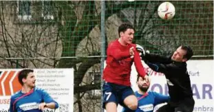  ??  ?? Martin Gottfried (in Rot) sorgte nach dem frühen Rückstand seiner Hochheimer für die gerechte Punkteteil­ung gegen Kerspleben. Foto: Frank Trautvette­r