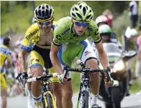  ??  ?? At the Critérium du Dauphiné in 2014 during Bennett's one season at Cannondale The 2016 Tour de France was signi icant for being Bennett's irst start in the race