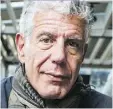  ??  ?? Anthony Bourdain