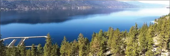  ?? Special to Okanagan Weekend ?? Granite at McKinley Beach sits just 70 yards from the shore, on a natural granite bluff that rises 100 feet above the lake.