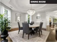  ??  ?? DINING ROOM