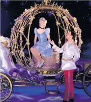  ??  ?? ENCHANTING Cinderella and her prince on Disney on Ice