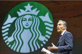  ?? TED S. WARREN / AP ?? Starbucks Executive Chairman Howard Schultz oversaw the transforma­tion of Starbucks into a global chain with more than 28,000 locations.