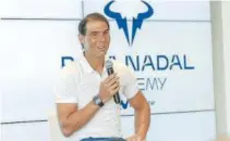  ?? Foto: Efe ?? Rafa Nadal, ayer en su academia de Manacor.