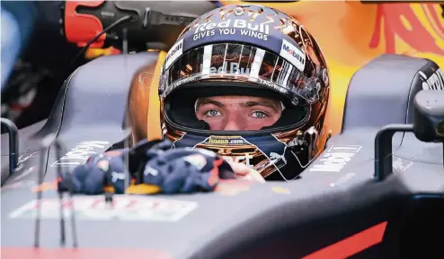  ??  ?? Wache Augen vor dem Start: Max Verstappen.