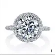  ??  ?? 1 1. 3ct round-cut diamond engagement ring, JEAN DOUSSET