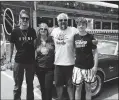  ?? ?? Guy Fieri and his family in “Guy’s All American Road Trip”