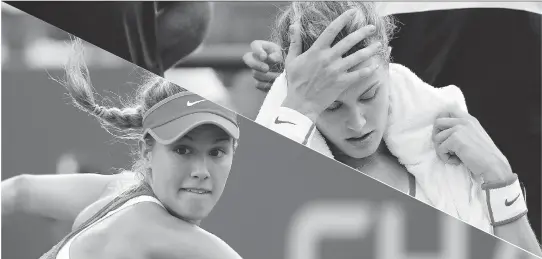  ?? GETTY IMAGES/THE ASSOCIATED PRESS FILES ?? Canada’s Eugenie Bouchard saw her progress on court derailed by a concussion suffered in a locker-room at the U.S.Open.