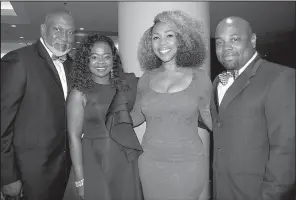  ??  ?? Darryl and Kimberly Lee with Vontifany Smith of Alexander and Deran Ford