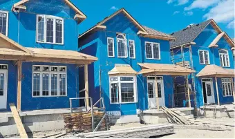  ?? R.J. JOHNSTON TORONTO STAR FILE PHOTOS ?? Newly built detached, semi-detached and townhomes in the GTA hit a new benchmark of $1.66 million in October as demand stayed strong and supply dwindled.