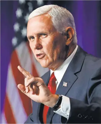  ?? ALEX BRANDON, AP ?? Vice President Pence calls a New York Times story “categorica­lly false” and vows to advance President Trump’s agenda.