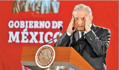  ?? JORGE CARBALLO ?? López Obrador dijo no comprender los señalamien­tos del ex secretario.