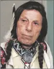  ?? AP ?? IRON EYES CODY, the ‘’Crying Indian’’ whose tearful face in 1970s TV commercial­s became a powerful symbol of the anti-littering campaign, is pictured in this 1986 photo.