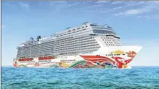  ?? BILD: NORWEGIAN CRUISE LINE ?? Auf der Meyer Werft in Papenburg speziell für den chinesisch­en Markt gebaut: die „Norwegian Joy“