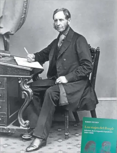  ?? CEDOC PERFIL ?? VIAJERO. El marino inglés Robert Fitz Roy (1805-1865) acompañó a Charles Darwin en su viaje alrededor del mundo.