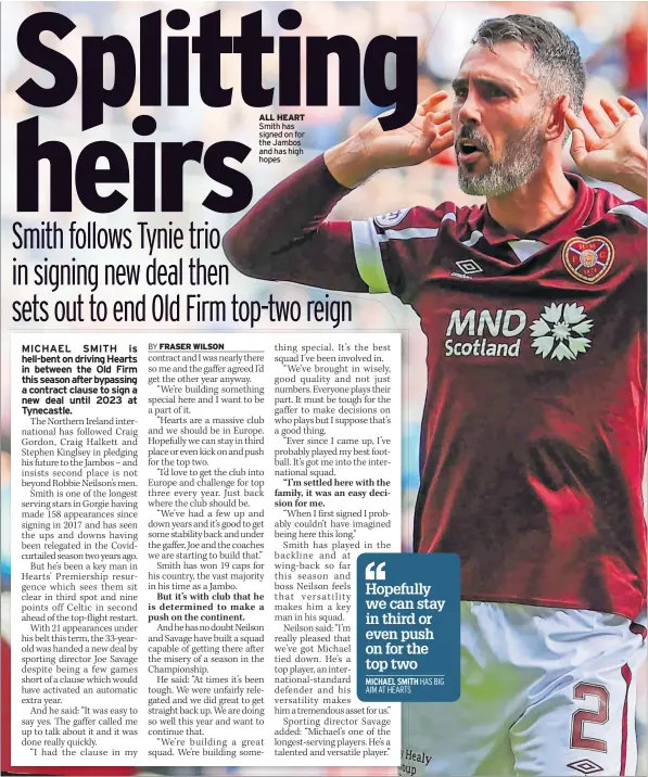  ?? ?? ALL HEART Smith has signed on for the Jambos and has high hopes