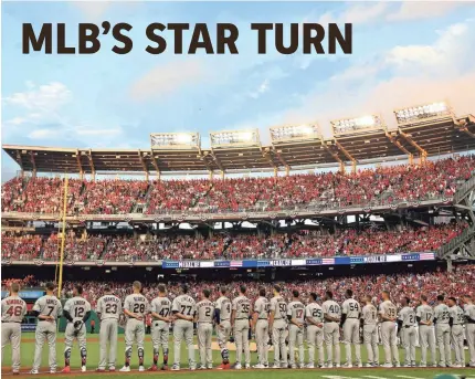  ?? mlb.usatoday.com. GEOFF BURKE/USA TODAY SPORTS ?? American League standouts took on National League counterpar­ts in Tuesday’s All-Star Game at Nationals Park in Washington. For complete coverage, including videos and galleries, check out