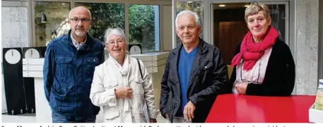  ??  ?? Serge Masson, Andrée Oger, Gaëtan Levitre et Maryannick Deshayes attendent beaucoup de leur ancien président.