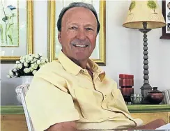  ?? Picture: Shelley Christians ?? Hans Enderle, former chair of City Lodge hotel group, at his Somerset West home.